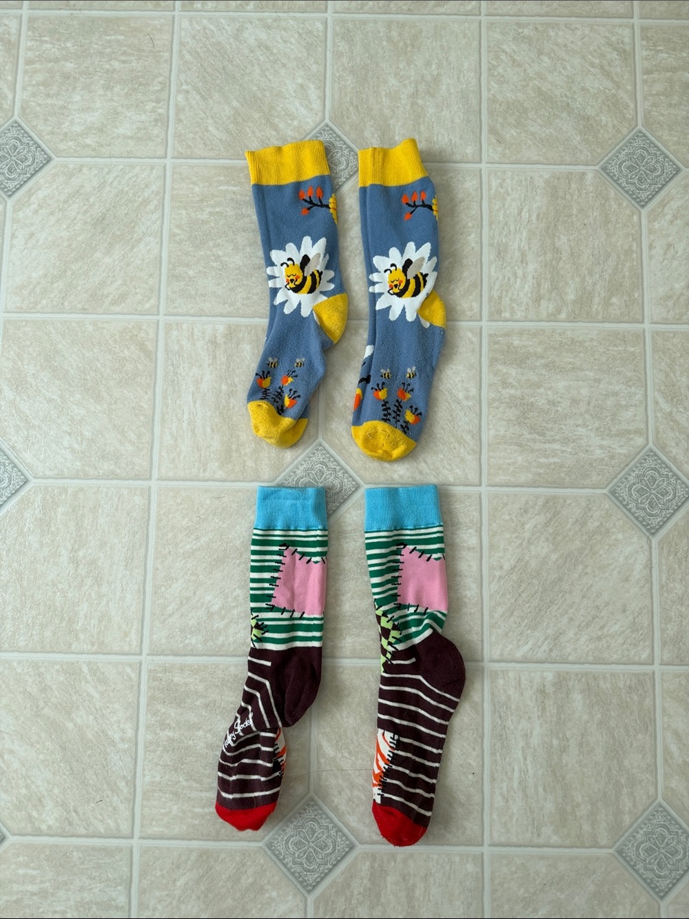 Bees and Scarecrow Socks